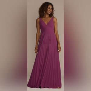New with tags Pink Pleated Gown